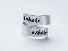 Load image into Gallery viewer, Inhale exhale ring, Yoga ring, yoga lover gift, meditation help - 2025 New Products
