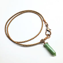 Load image into Gallery viewer, Vegan Friendly Wire Wrapped Pointed Crystal Necklace - 2025 New Products
