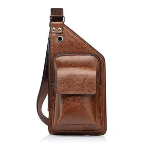 Vegan Leather Sling Crossbody Bags for Men Casual Daypacks - 2025 New Products