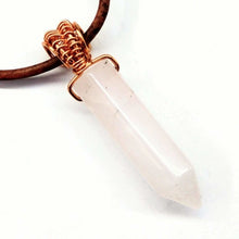 Load image into Gallery viewer, Vegan Friendly Wire Wrapped Pointed Crystal Necklace - 2025 New Products
