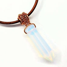 Load image into Gallery viewer, Vegan Friendly Wire Wrapped Pointed Crystal Necklace - 2025 New Products
