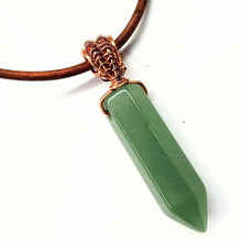 Load image into Gallery viewer, Vegan Friendly Wire Wrapped Pointed Crystal Necklace - 2025 New Products
