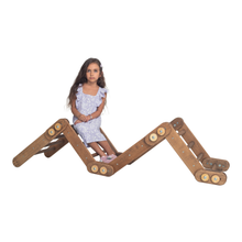 Load image into Gallery viewer, Snake Ladder – Montessori Climber for Kids 1-7 y.o. – Chocolate
