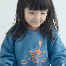 Load image into Gallery viewer, Organic French Terry Sweatshirt-Blue Carousel
