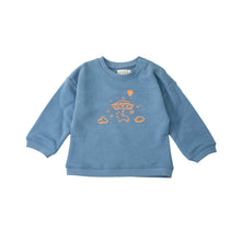 Load image into Gallery viewer, Organic French Terry Sweatshirt-Blue Carousel
