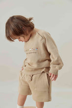 Load image into Gallery viewer, Toddler Organic French Terry Crew Neck Sweatshirt-Irish Cream
