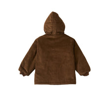 Load image into Gallery viewer, Organic Corduroy Quilted Coat-Brown
