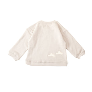 Organic French Terry Sweatshirt-Patched Moon