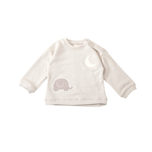 Organic French Terry Sweatshirt-Patched Moon