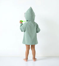 Load image into Gallery viewer, Four Seasons Elf-hat hooded jacket-Smoke Green
