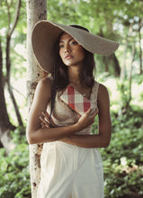 Load image into Gallery viewer, LOLA Wide Brim Jute Straw Hat with Black Strap Apparel
