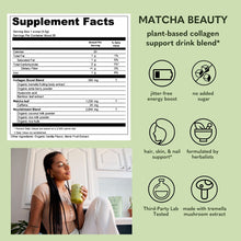 Load image into Gallery viewer, Matcha Vegan Collagen Boost Latte Blend | 28 Servings
