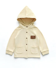 Load image into Gallery viewer, Four Seasons Elf-hat hooded jacket-Pebble Cream
